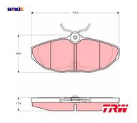 BRAKE PAD SET DISC BRAKE GDB1511 FOR JAGUAR AJD 2.7L JB 2.5L AJ-V6/FB 3.0L 6cyl