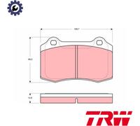 BRAKE PAD SET DISC BRAKE GDB1513 FOR DS CITROËN DS3/Convertible JAGUAR 1.6L 3cyl