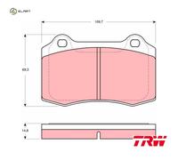 TRW GDB1513 Brake pad set