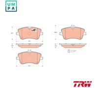 TRW GDB1514 Brake pad set