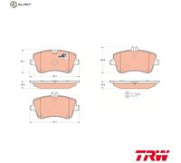 TRW Brake Pad Set GDB1514 – Front Disc Brake – Fits Mercedes-Benz S-Class, SL, E-Class, SLK