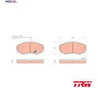 TRW GDB1517 Brake pad set
