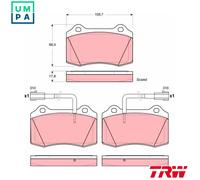 BRAKE PAD SET DISC BRAKE GDB1519 FOR ALFA ROMEO 932 A.000 3.2L 6cyl 147
