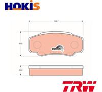BRAKE PAD SET DISC BRAKE GDB1521 FOR FIAT DUCATO/Van/Bus/Platform/Chassis 2.0L