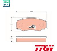 BRAKE PAD SET DISC BRAKE GDB1521 FOR FIAT DUCATO/Van/Bus/Platform/Chassis 2.0L
