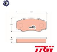 BRAKE PAD SET DISC BRAKE GDB1521 FOR FIAT DUCATO/Van/Bus/Platform/Chassis 2.0L