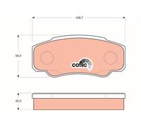 BRAKE PAD SET, DISC BRAKE GDB1521 TRW
