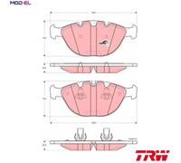 TRW Brake Pad Set GDB1529 - Disc Brake for BMW X5 E53 (M62B46 4.6L, N62B44A, M62B44)