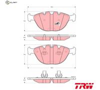 BRAKE PAD SET DISC BRAKE GDB1529 FOR BMW X5/SAV/E53 M62B46 4.6L N62B44A M62B44