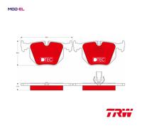 Brake pads GDB1530DTE TRW for BMW ALPINA