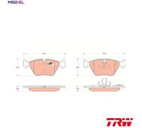 BRAKE PAD SET DISC BRAKE GDB1531 FOR MG BMW Z4/E86/Roadster/E85 X3/SAV/E83 2.5L