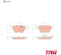 BRAKE PAD SET DISC BRAKE GDB1531 FOR MG BMW Z4/E86/Roadster/E85 X3/SAV/E83 2.5L