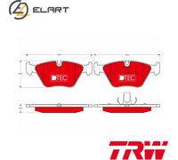 BRAKE PAD SET DISC BRAKE GDB1531DTE FOR BMW X3/E83 Z4/Roadster/E85/E86 MG