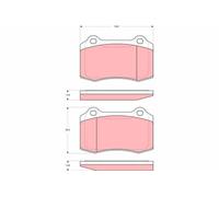 BRAKE PAD SET, DISC BRAKE GDB1537