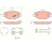 BRAKE PAD SET, DISC BRAKE GDB1542