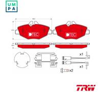 TRW GDB1542DTE Brake pad set