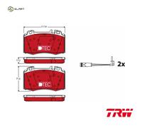 Brake pads GDB1543DTE TRW for PORSCHE TOYOTA MERCEDES-BENZ