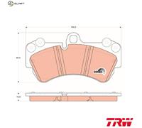TRW GDB1547 Brake pad set