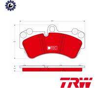 BRAKE PAD SET DISC BRAKE GDB1547DTE FOR VW TOUAREG PORSCHE CAYENNE BHLBKS 3.0L