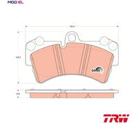 BRAKE PAD SET DISC BRAKE GDB1548 FOR VW BHL/BHK 3.6L 6cyl TOUAREG