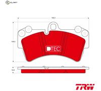 Brake pads GDB1548DTE TRW for AUDI PORSCHE VW