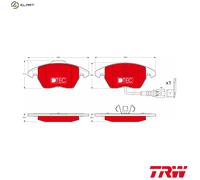 Brake pads GDB1550DTE TRW for VW SKODA AUDI SEAT