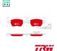 BRAKE PAD SET DISC BRAKE GDB1550DTE FOR VW PASSAT/B7/B6/CC/ALLTRACK/Van CADDY