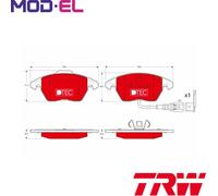BRAKE PAD SET DISC BRAKE GDB1550DTE FOR VW PASSAT/B7/B6/CC/ALLTRACK/Van CADDY
