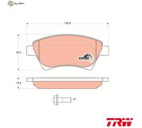 TRW Brake Pads GDB1552 - Front - SCENIC 1.9/2.0 (03-) - UK Stock