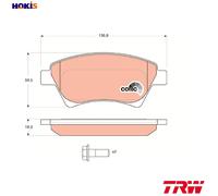 TRW Brake Pads GDB1552 - Front - SCENIC 1.9/2.0 (03-) - UK Stock