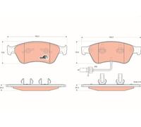 BRAKE PAD SET, DISC BRAKE GDB1553