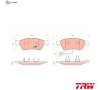 TRW Brake Pads GDB1553 - for Audi & VW