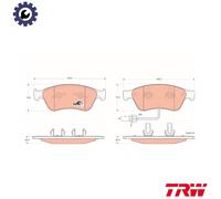 TRW Brake Pads GDB1553 - for Audi & VW