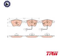 TRW GDB1554 Brake pad set