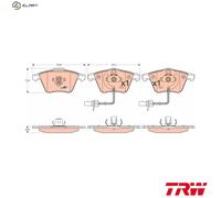 TRW GDB1554 Brake pad set