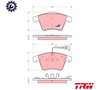 BRAKE PAD SET DISC BRAKE GDB1556 FOR VW CARAVELLE/KOMBI/Bus/TRANSPORTER/Mk 2.0L