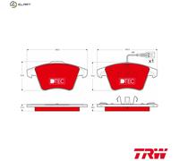 TRW GDB1556DTE Brake pad set