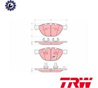 BRAKE PAD SET DISC BRAKE GDB1558 FOR BMW 6/Convertible/E4/E3/E1/E0/7/E5/E7 5.0L