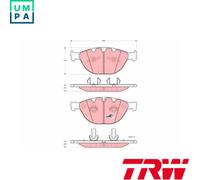 BRAKE PAD SET DISC BRAKE GDB1558 FOR BMW 6/Convertible/E4/E3/E1/E0/7/E5/E7 5.0L