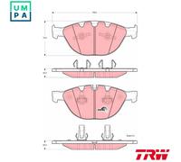 TRW Brake Pads GDB1558 Front Set for BMW & Rolls-Royce