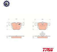 BRAKE PAD SET DISC BRAKE GDB1560 FOR BMW 3/E92/E91/E90/Convertible X1/SUV/E84