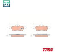TRW Brake Pad Set GDB1561 – Disc Brake for MINI & MINI Convertible
