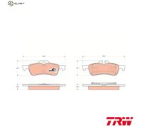 TRW GDB1561 Brake Pad Set, disc brake for MINI