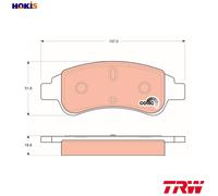 TRW Front Brake Pad Set GDB1563 – Fits Citroën/Peugeot