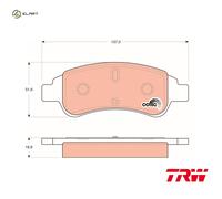 BRAKE PAD SET DISC BRAKE GDB1563 FOR PEUGEOT PARTNER/ESCAPADE/MPV/FURGON/Box C2