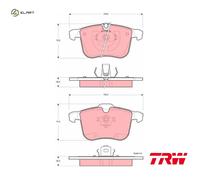 BRAKE PAD SET DISC BRAKE GDB1567 FOR CADILLAC HOLDEN VAUXHALL VECTRA/Mk/II 1.9L