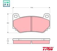 TRW GDB1568 Brake pad set