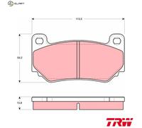 TRW GDB1568 Brake pad set