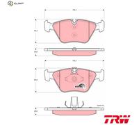 TRW Brake Pad Set GDB1577 – Disc Brake for BMW 3 Coupe (E46) 3.2 2003
