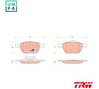 Brake pads GDB1583 TRW for FORD MAZDA VOLVO